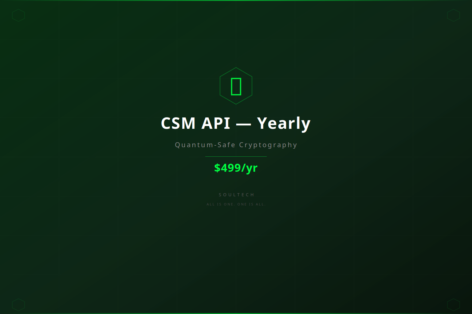 CSM API Yearly